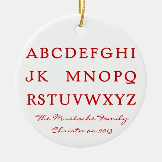 Nein L Keramik Ornament (Vorne)