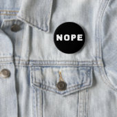 NEIN Lustiger Aussagen-Button | Weißer Text Button (Beispiel)