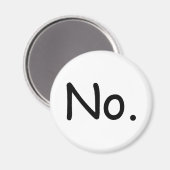 Nein, Magnet (Vorderseite/Rückseite)