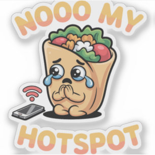 Nein Mein Hotspot – Lustiger italienischer Brainro Aufkleber