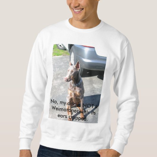 Nein, mein Hund ist NICHT ein Weimaraner mit itse… Sweatshirt (Vorderseite)