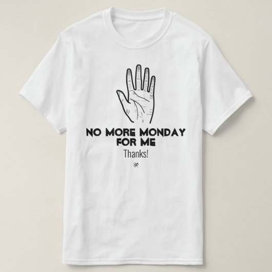 Nein Montag v1a T-Shirt (Design vorne)