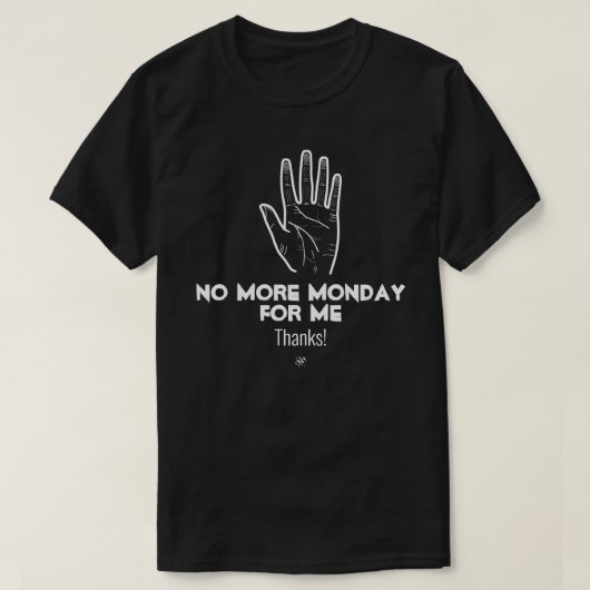 Nein Montag v1a T-Shirt (Design vorne)