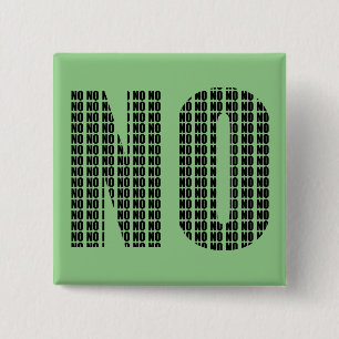 Nein Nein Lustiger Knopf Button Pin