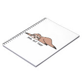 Nein. Nicht heute, fauler Faulpelz Notizblock (Linke Seite)