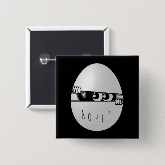 Nein! Nicht heute Funny Introvertiert Button (Vorne & Hinten)