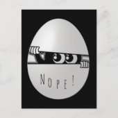 Nein! Nicht heute Funny Introvertiert Postkarte (Vorderseite)