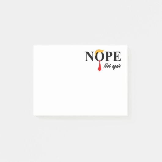 Nein. Nicht wieder. Post-it Klebezettel (Vorderseite)