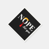 Nein. Nicht wieder. Serviette (Ecke)