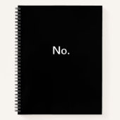 Nein. Notebook. Notizblock (Vorderseite)
