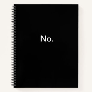 Nein. Notebook. Notizblock