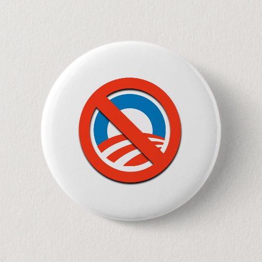 NEIN "O"/kein Obama Button (Vorderseite)
