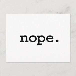 nein. postkarte