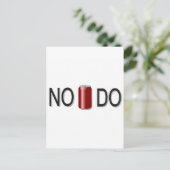 Nein! Postkarte (Stehend Vorderseite)