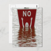 Nein! Postkarte (Vorne/Hinten)