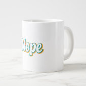 Nein Retro Jumbo-Tasse (Vorderseite Rechts)