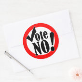 Nein! Runder Aufkleber (Umschlag)