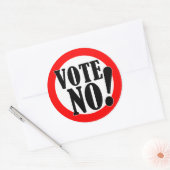 Nein! Runder Aufkleber (Umschlag)