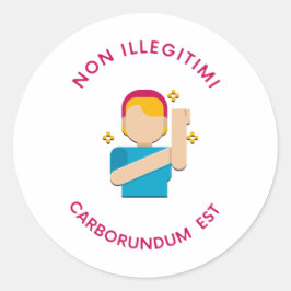 NEIN RUNDER AUFKLEBER