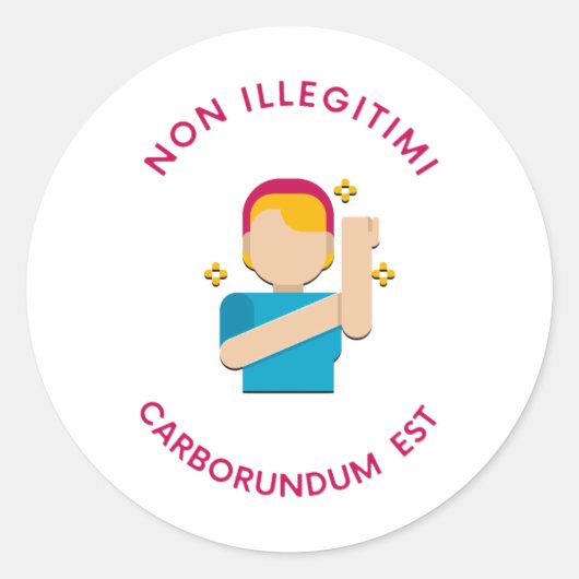 NEIN RUNDER AUFKLEBER (Vorderseite)