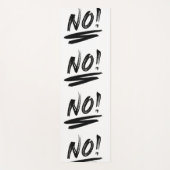 NEIN, schwarz und weiß! Yogamatte (Vorderseite)