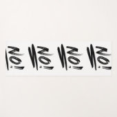 NEIN, schwarz und weiß! Yogamatte (Vorderseite (Horizontal))