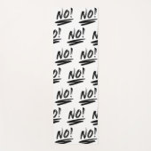 NEIN, schwarz und weiß! Yogamatte (Vorderseite)