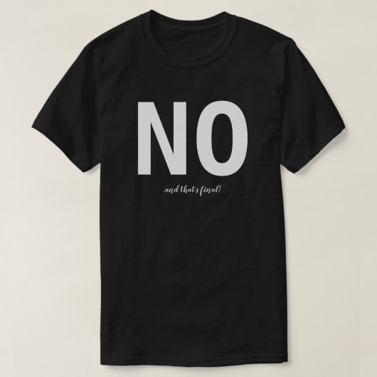 Nein T-Shirt (Design vorne)