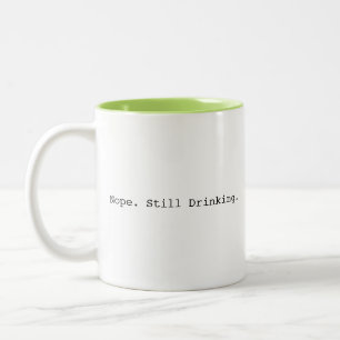Nein, trinke immer noch lustig zweifarbige tasse