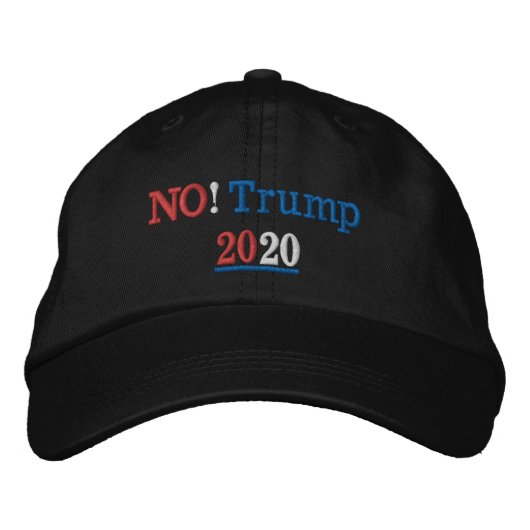 Nein! Trumpf 2020 Bestickte Kappe (Vorderseite)