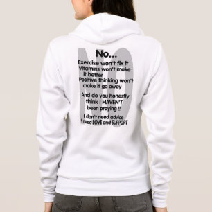 Nein... Unsichtbare Krankheit Hoodie