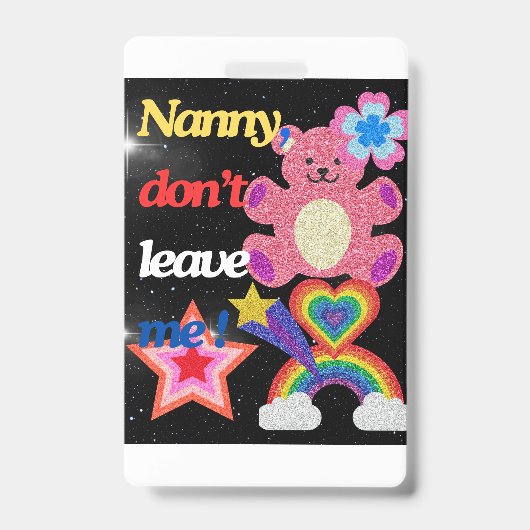 Nein, verlass mir nicht! ausweis (Front)