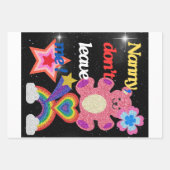 Nein, verlass mir nicht! geschenkpapier set (Vorderseite)