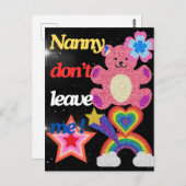 Nein, verlass mir nicht! postkarte (Vorne/Hinten)