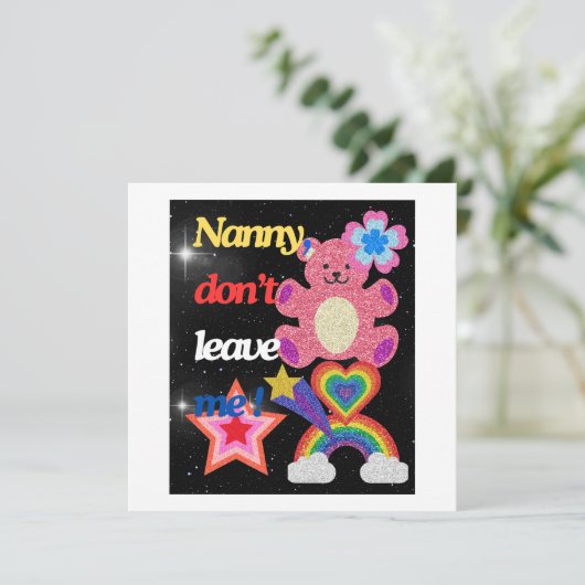 Nein, verlass mir nicht! save the date (Stehend Vorderseite)