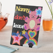 Nein, verlass mir nicht! sockelschild (In Situ)