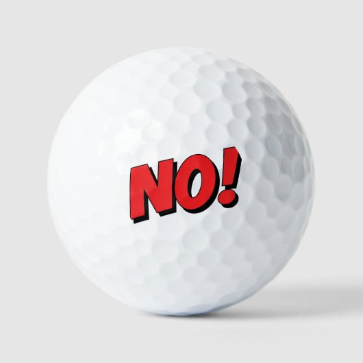 NEIN! Wird nicht passieren! Golfball (Vorderseite)