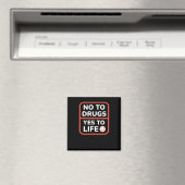 Nein zu Drogen Ja zum Leben Magnet (In Situ (Geschirrspüler))