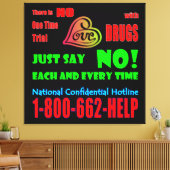 NEIN zu Drogen - Leinwand drucken (Insitu (Wohnzimmer))