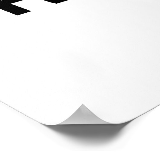 NEIN ZU DROGEN POSTER (Ecke)