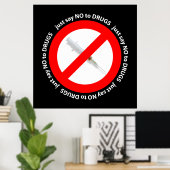 Nein zu Drogen Poster (Heimbüro)