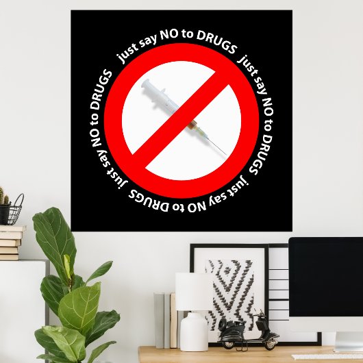 Nein zu Drogen Poster (Heimbüro)