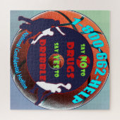 Nein zu Drogen sagen - JA zu Dribbble Puzzle (Horizontal)