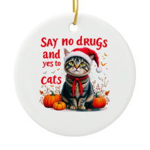 Nein zu Drogen und Ja zu Katzen Perfektes Bewussts