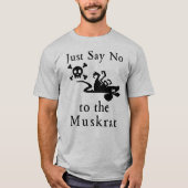 Nein zu Elon Muskrat T-Shirt (Vorderseite)