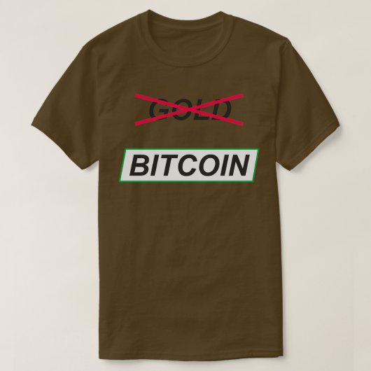 Nein zu Gold Ja zu Bitcoin T-Shirt (Design vorne)