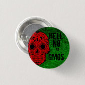 Nein zu GVO-Knopf Button (Vorne & Hinten)