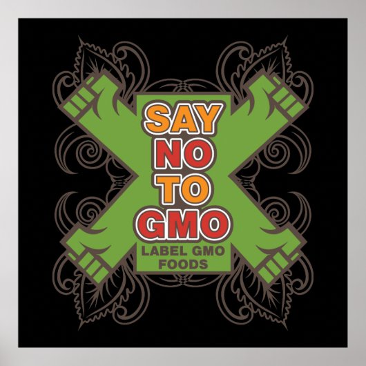 Nein zu GVO Poster (Vorne)