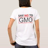 Nein zu GVO T-Shirt (Rückseite)
