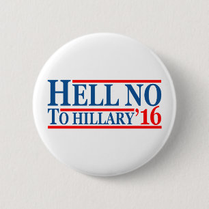 Nein zu Hillary '16 Button